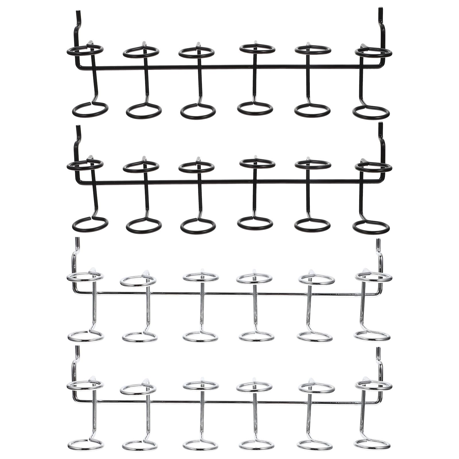 Supporto Portautensili a 4 Pezzi in Acciaio Inox