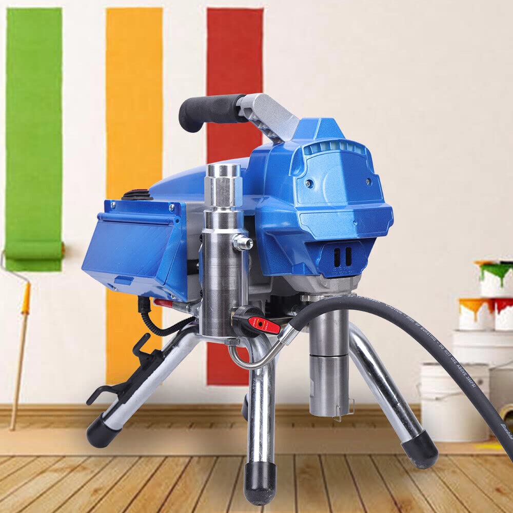 Pulverizador de pintura sin aire de alta presión, 3000 W, electrónica, sin aire, con flujo de 3,5 L/min, manguera de alta presión de 15 m para proyectos de pared, suelo y pintura