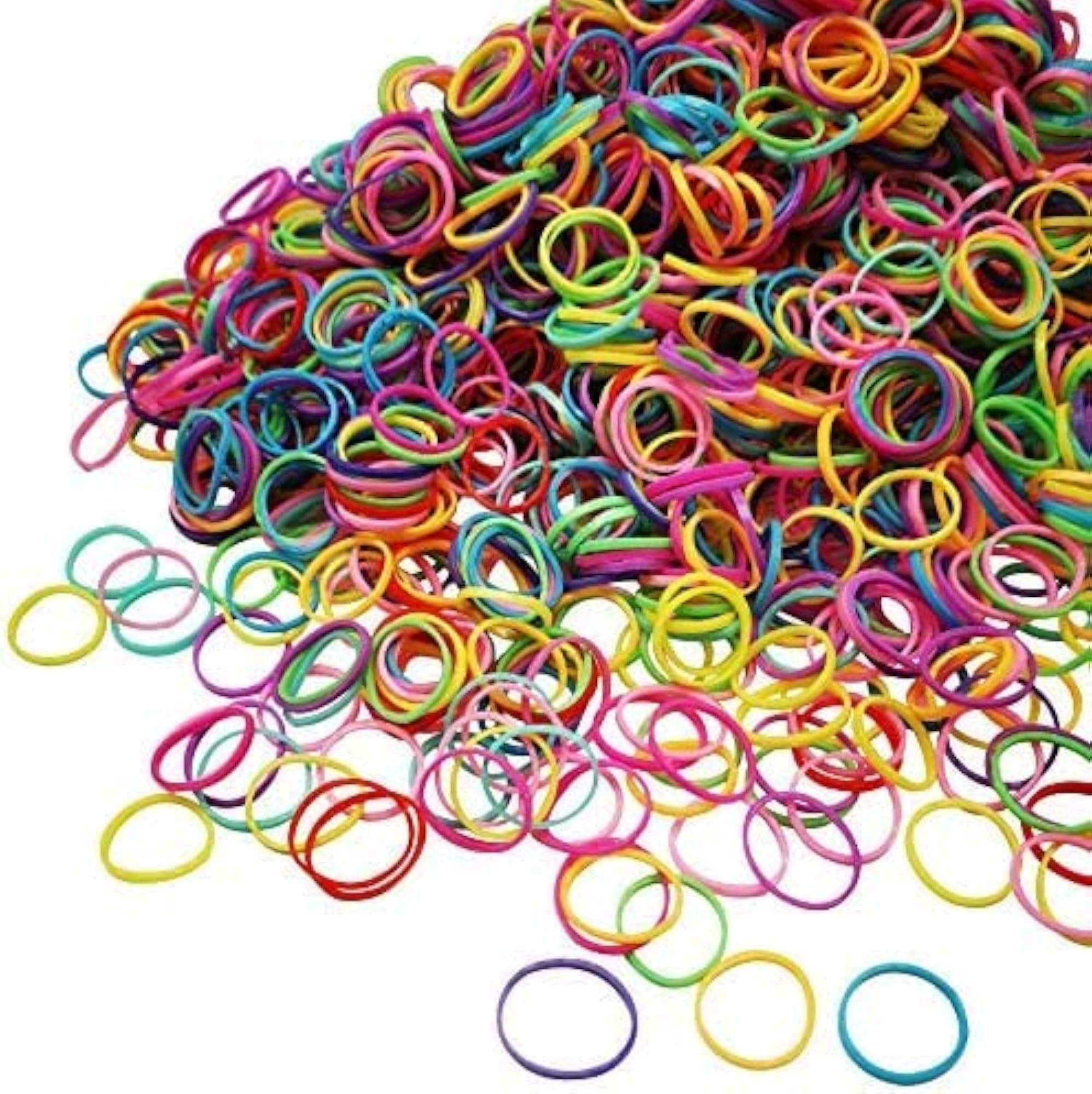 Mini Rubber Bands Elastic Bands Tiny Multicolor