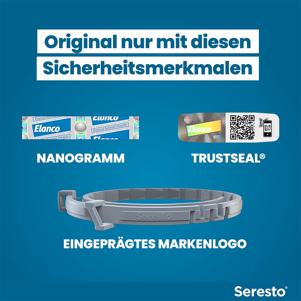 Seresto Zeckenhalsband Kombi-Set für große & kleine Hunde, 2 Halsbänder | Praktisches Set mit 1x für große Hunde (ab 8kg) & 1x für kleine Hunde (bis 8kg). Bis zu 8 Monate Schutz vor Flöhen & Zecken.