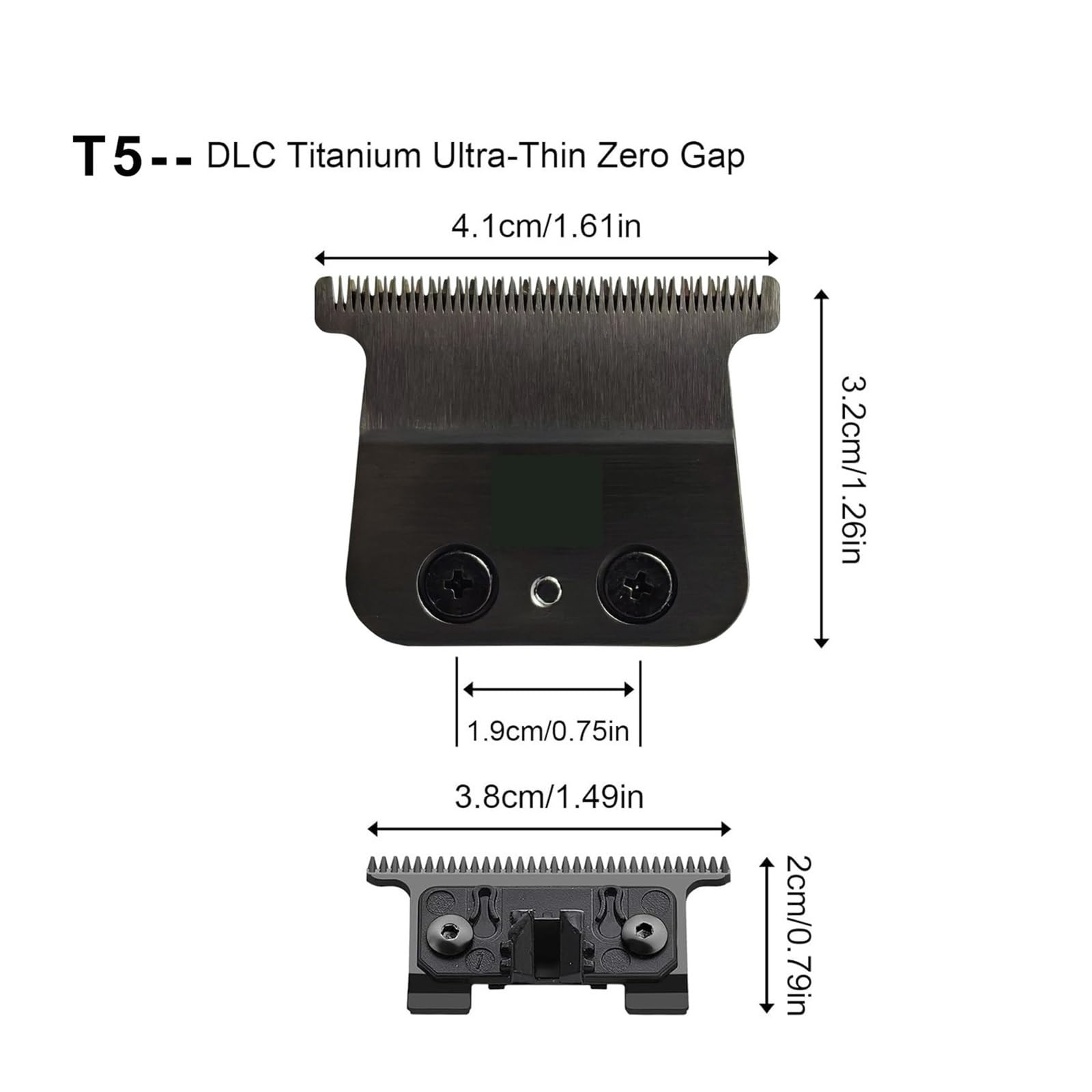 Lames De Rechange for Tondeuse À Cheveux, Compatibles Avec WMARK, T5B, Compatibles Avec BaByliss, FX787 FX726, Remplacement De Tondeuse DLC, Accessoires De Tête De Coupe