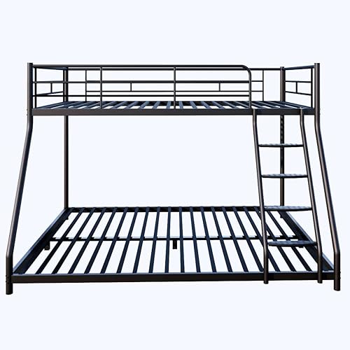 Miniatura 8 de Xozor Litera negra de metal individual sobre individual con escalera extraíble, peldaños cómodos, resistente, fácil de montar