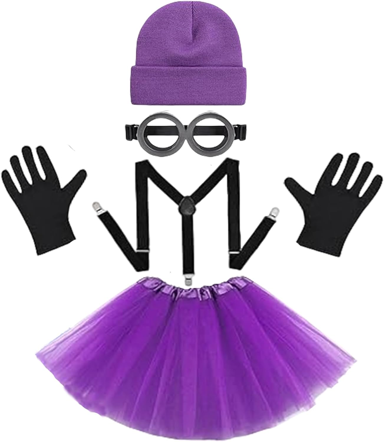 ANCOSJOY Bros Mary & Luigi Hat Costume Mustaches Gloves Buttons for Halloween Costume Cosplay