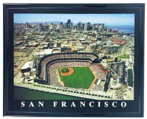 Pdtxcls B00H61RPL8 San Francisco Giants Candlestick Park Final Game And At&T Park - Set Of 2 Framed Lithographs Of Dramatic Aerial Photos thumb #1