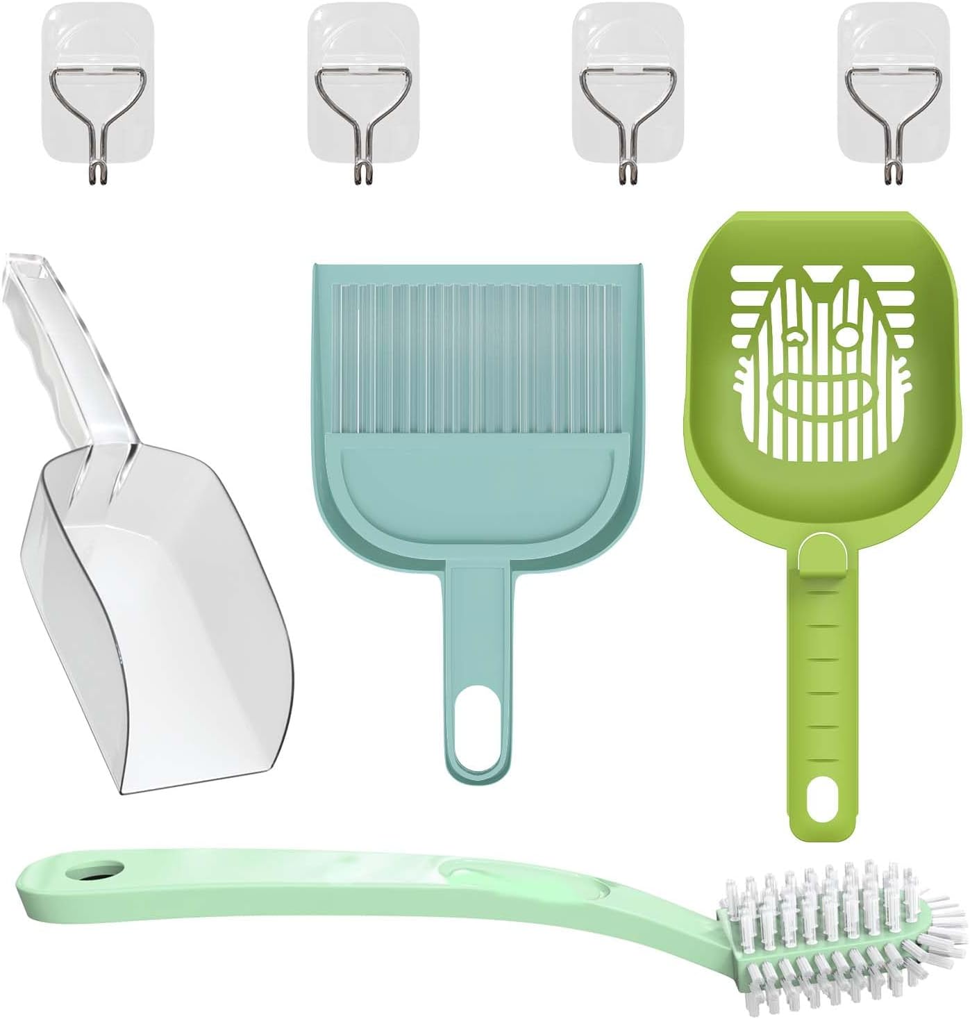 Amazon.com : UPFAS Convenient Pet Cats Toilet Cleaning Kit with Cat ...