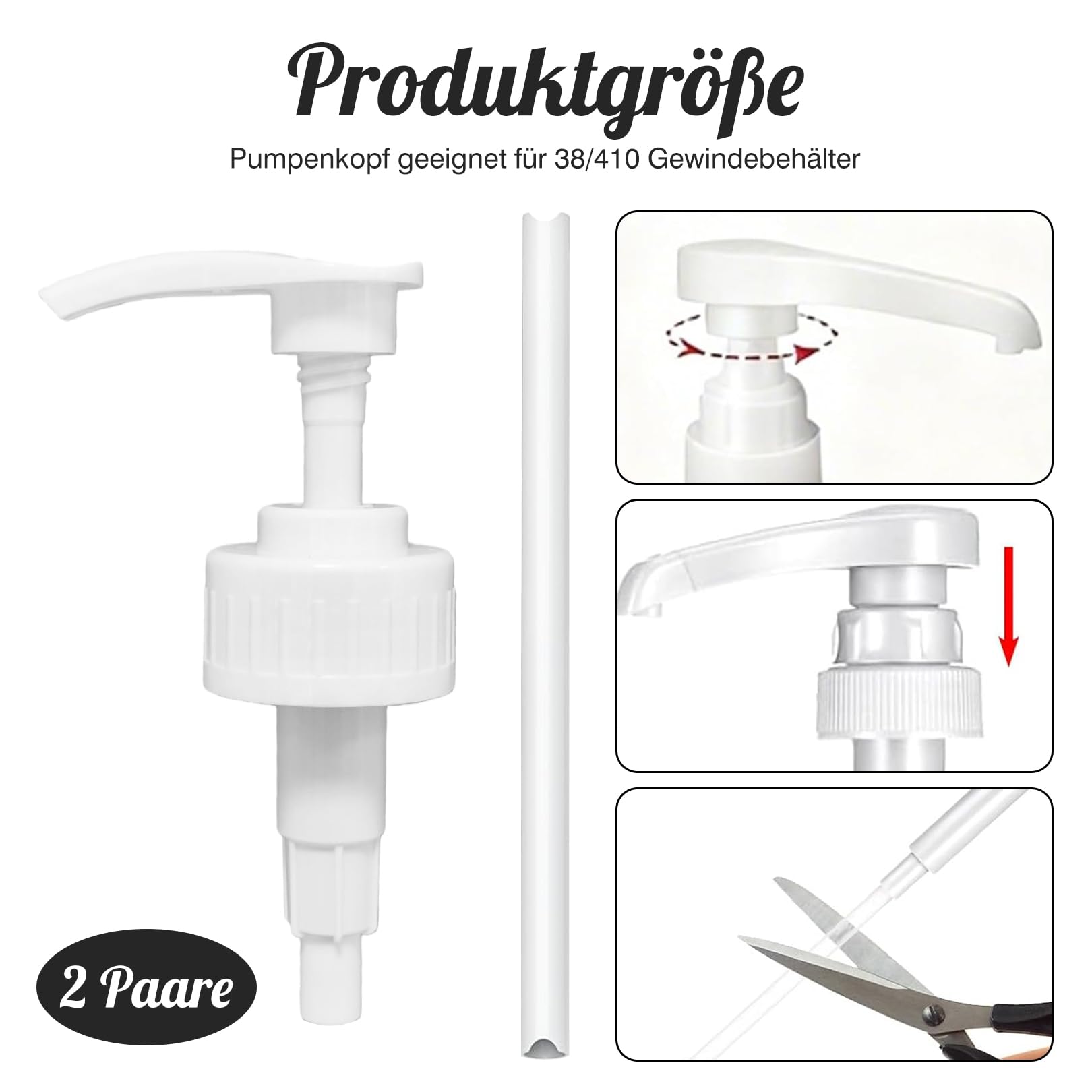 2 pezzi pompa dosatrice per isopropanolo 5,0 litri, dispenser dosatore di alcool isopropilico, un colpo corrisponde a 4 ml di detergente, pompa dosatrice di alcool IPA, per contenitore filettato 38