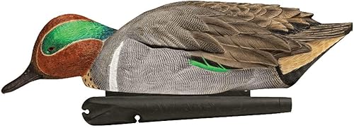 Miniatura 5 de Avian-X Topflight AVX8081 - Señuelos flotantes de pato de caza de alas verdes, duraderos, ultra realistas, paquete de 6 unidades