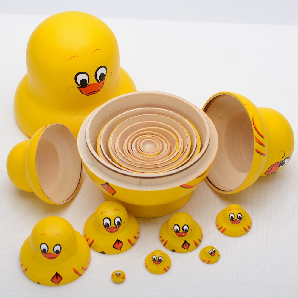 Matroschkas Stücken handgemacht Das Lindenholz Geschenk Spielzeug Matruschka Russian Nesting Dolls professionelle Matrjoschka-Marke 002 (10036 (10piece))
