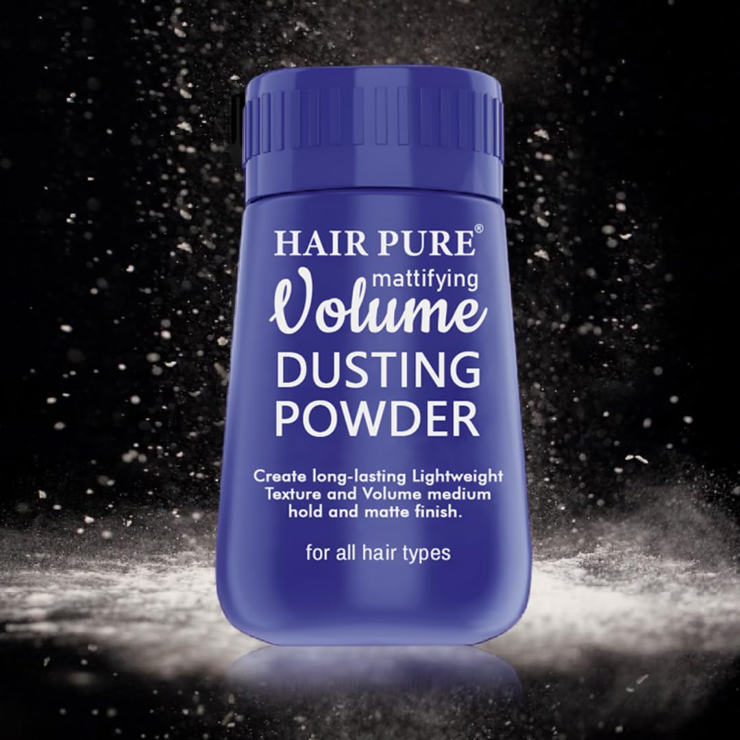 Hair Pure Mattifying Volume Dusting Powder for Men & Women | 24 Hours Matte Finish, Strong Hold & Root Lift | Lightweight Texturizing Styling Powder for Everyday Use β 20gm 3