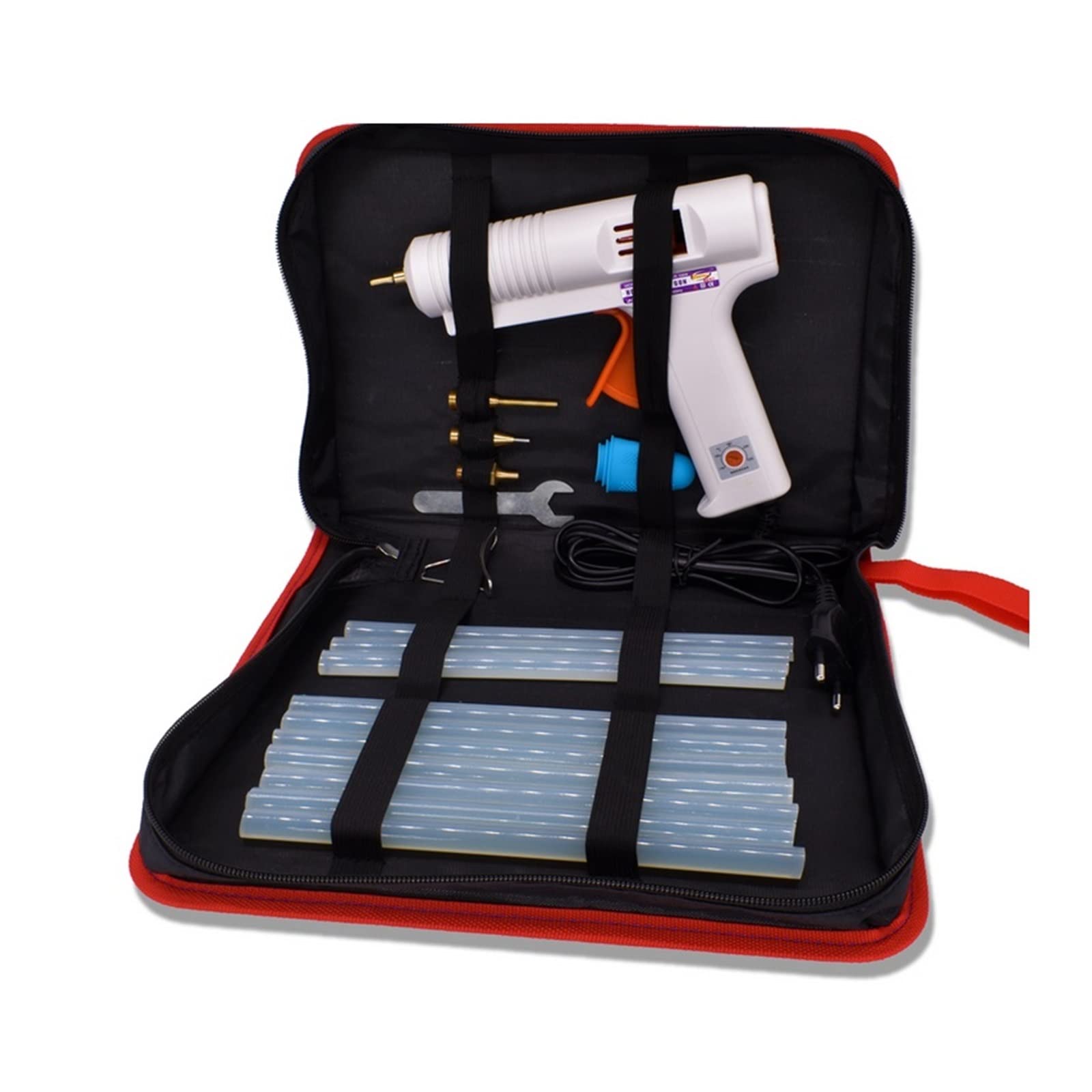 Pistolet do klejenia na gorąco do prac rzemieślnic Termostat do pistoletu do klejenia na gorąco 150w Wymienna dysza Przemysłowy pistolet do klejenia Zestaw naprawczy do procesu DIY Ues 11mm klej w szt