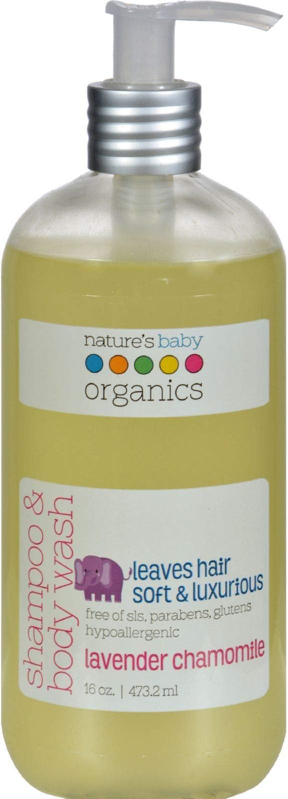 Nature's Baby OrganicsShmp&Bdy Wsh Lvndr/Cham 16 Fz
