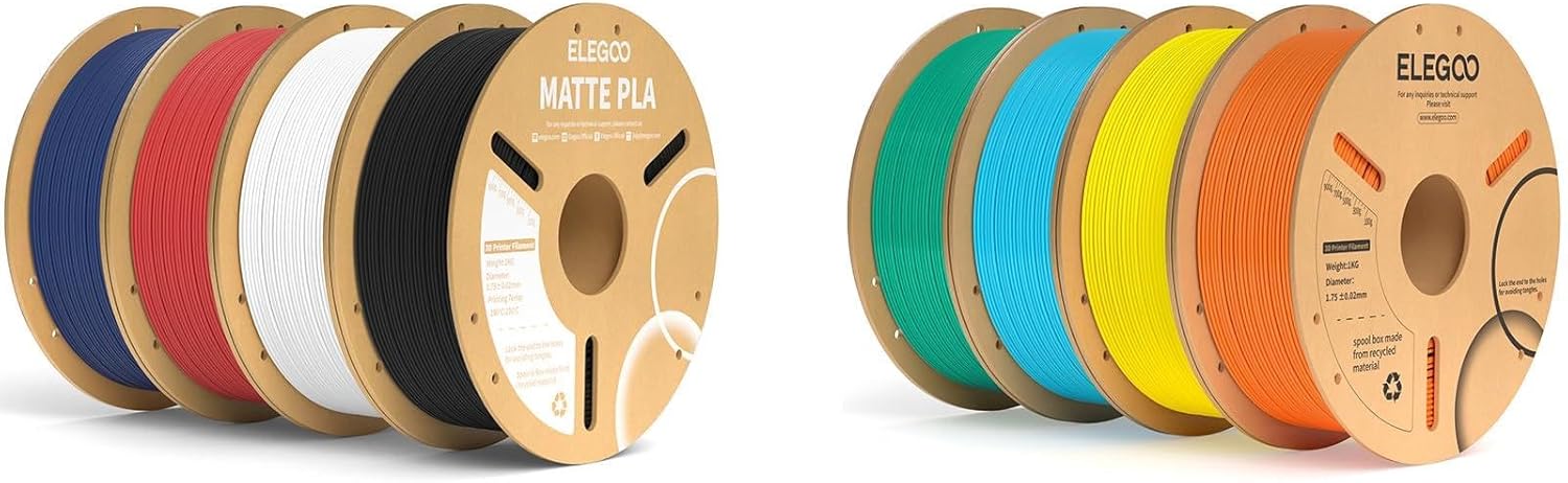Matte PLA Filament Bundle 4KG & PLA Plus Filament Bundle 4KG