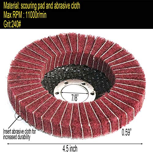 5Pcs-45-x-78-Nylon-Fiber-Buffing-Wheel-Scouring-pad-Flap-Polishing-Disc-for-Angle-Grinder-Mix-grit