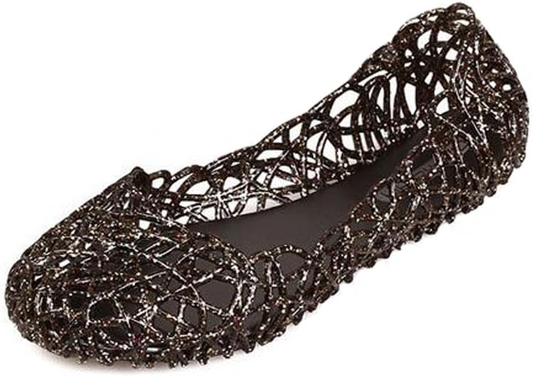 Women's Soft Hollow Jelly Beach Summer Flats Sandals