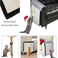 Vista 5 de Almohadilla para arañazos para gatos, sofá y muebles, protector de sisal natural para gatos, protector de sofá para gatos de interior, garras