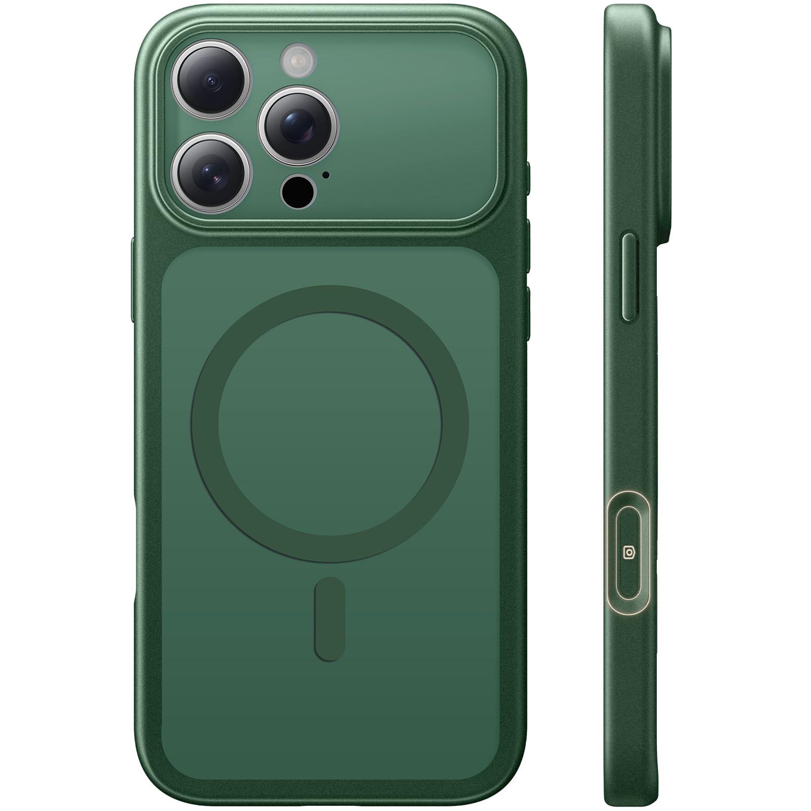 Coque iPhone 16 Pro Max antichoc avec protection d'objectif photo intégrée vert - 7