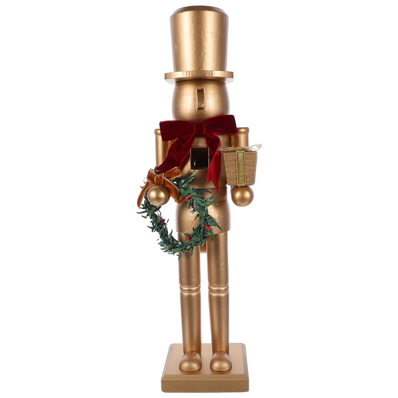 POPETPOP Figura navideña de Soldado Cascanueces de Madera para decoración