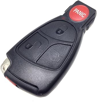 Replacement Key Shell Romete Key Fob Case 3+1 Buttons Fit for Mercedes Benz E C R CL GL SL CLK SLK Entry Smart Remote Control Key Fob Cover No Chip