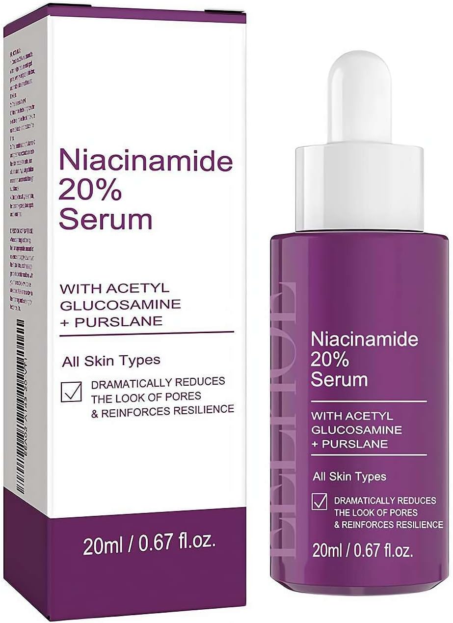 Niacinamide Firming Serum 20ml Brightening & Anti-aging Facial Serum with High-purity Niacinamide for Even Skin Tone, Reduced Pores, And Enhanced Elasticity Purple Niacinamide Firming Serum 20ml Brightening & Anti-aging Facial Serum with High-purity Niacinamide for Even Skin Tone, Reduced Pores, And Enhanced Elasticity Purple