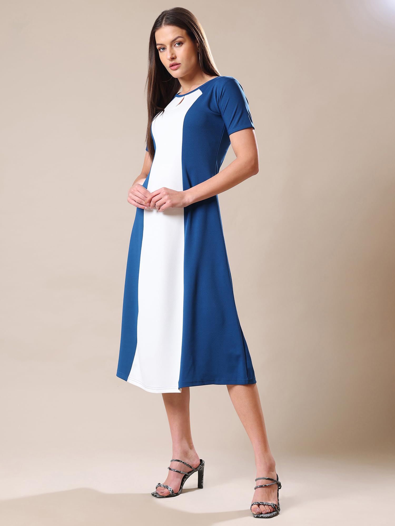 Purvaja Womens A-Line Midi Dress (Bely-178_Dark Blue_Xx-Large)