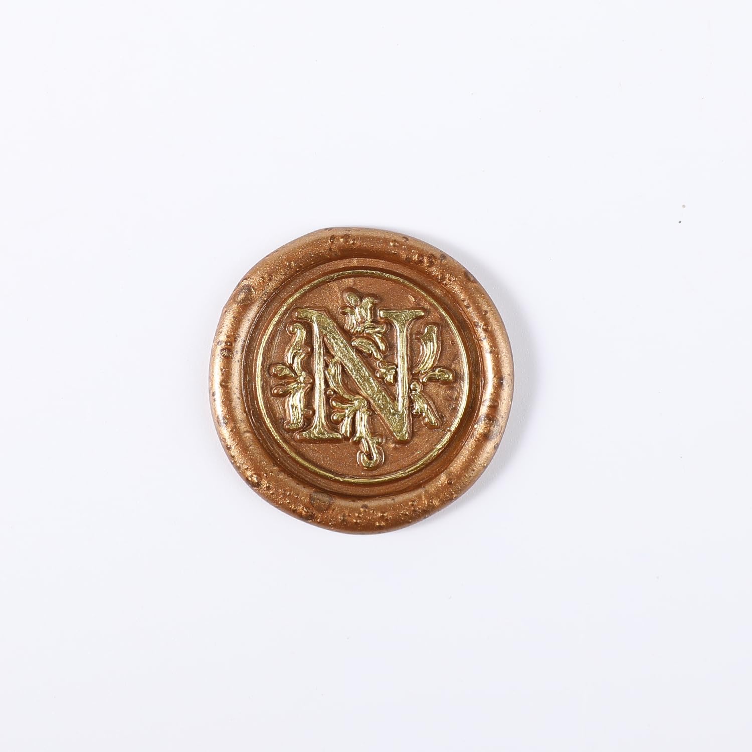 Sceaux de cire N bronze de 25 pièces pour enveloppes et invitations de mariage