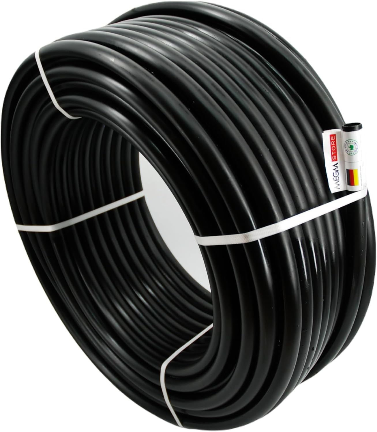 Megaa store Rohr PN6 Bewässerung Wasserleitung 6 BAR | M16 M20 M25 M32 Verlegerohr Versorgungsleitung 10m bis 100m (25mm x 25m)