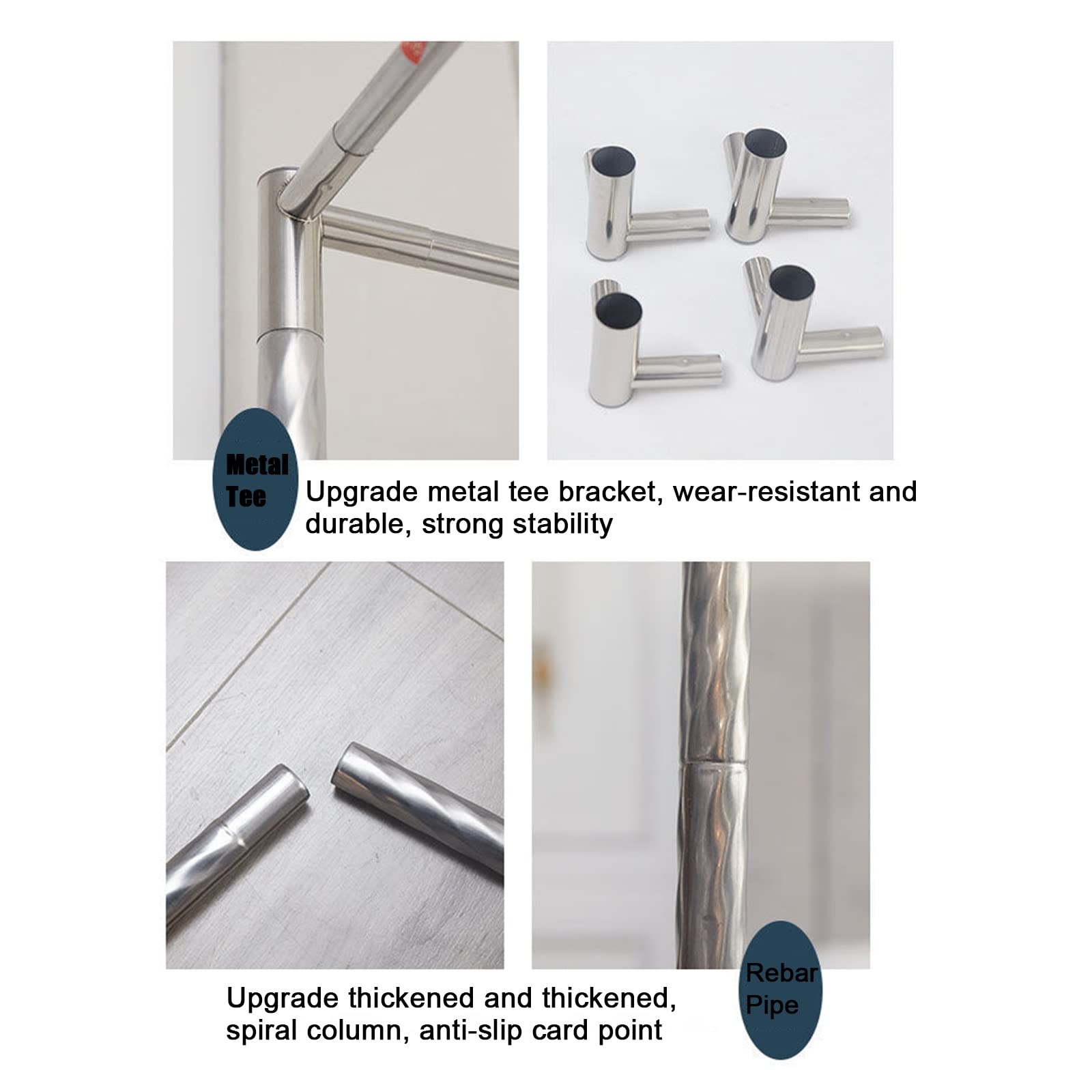 Support de moustiquaire à baldaquin en Acier Inoxydable, Cadre de Filet de lit adapté pour lit Simple/Double/King/Super King, s'adapte Parfaitement à Votre Matelas, Assemblage Facile à Faire soi-même