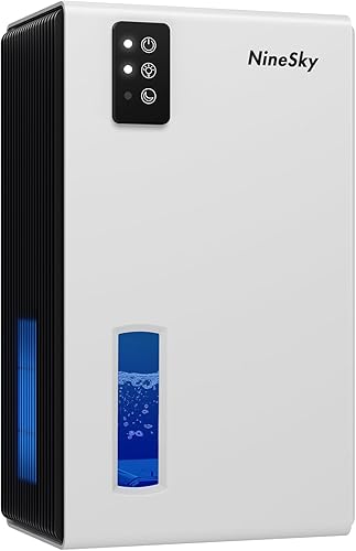 NineSky Deshumidificador, deshumidificadores de 95 onzas para el hogar, (1000 pies cuadrados), deshumidificadores para sótano, baño, dormitorio con
