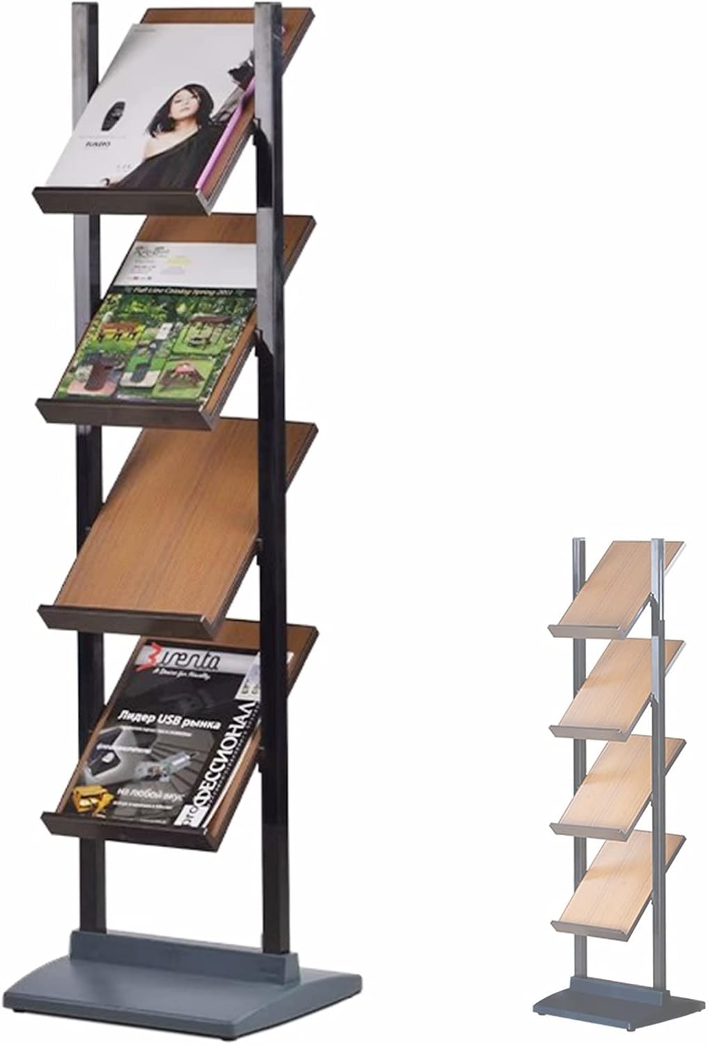 Magazine Rack 4 Layer Magazine Holder Vertical Rack