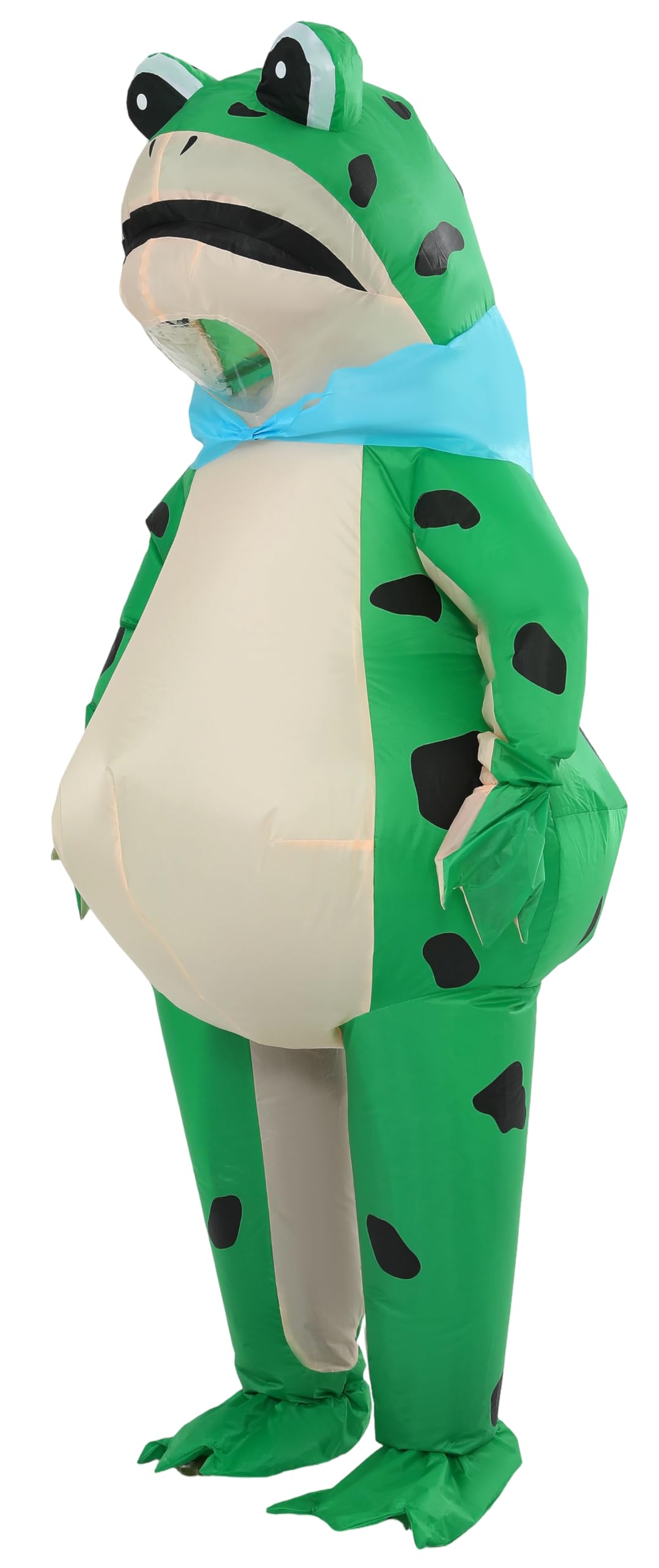 Disfraz de rana inflable para adultos, unisex, verde, talla única, perfecto para carnaval y fiesta temática