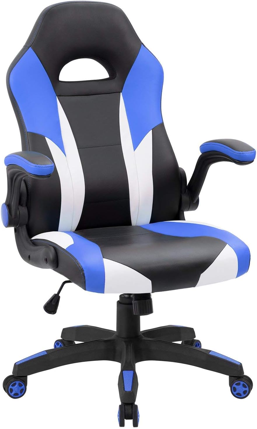 Buy Jummico Gaming Chair Ergonomic Leather Racing Computer Chair High Back Adjustable Swivel Executive Office Desk Chair With Flip Up Armrest Blue Online In Indonesia B07lccsfyp Buy Jummico Gaming Chair Ergonomic Leather Racing Computer Chair High Back Adjustable Swivel Executive Office Desk Chair With Flip Up Armrest Blue Online In Indonesia B07lccsfyp