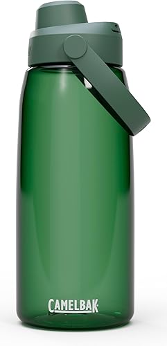 CamelBak Thrive Chug Tritan Renew Botella de agua verde bosque, 32 onzas