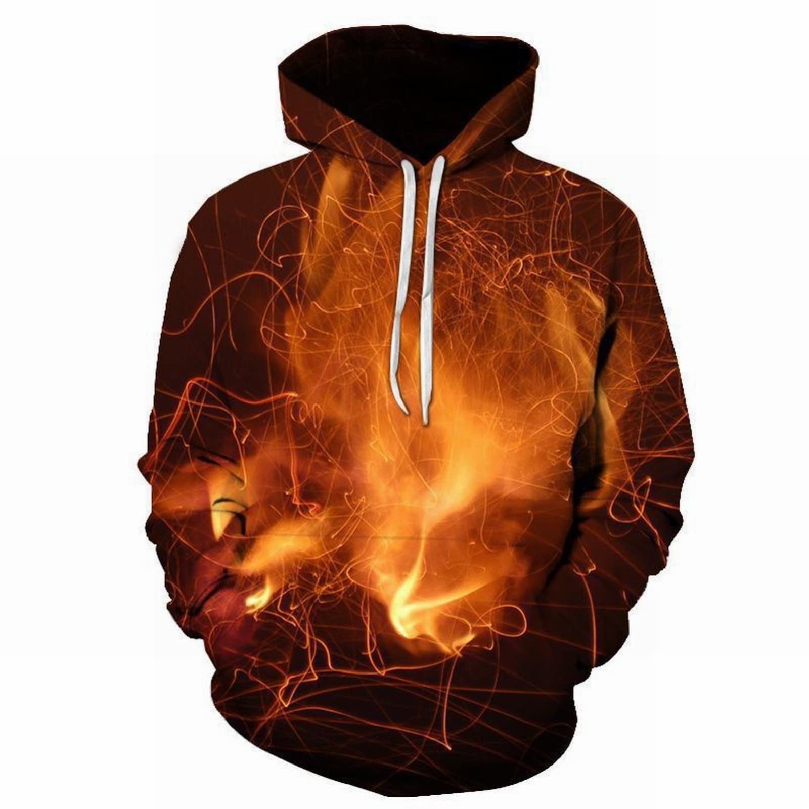 Felpe con Cappuccio Unisex 3D con Motivi Grafici