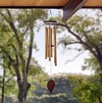 Wind Chimes for Outside, 30 Inch 6 Rustproof Aluminum Tubes Large Deep Tone Memorial Wind Chimes, Premium Chime Perfect for Patio, Porch, Garden, or Backyard (30 Inch)