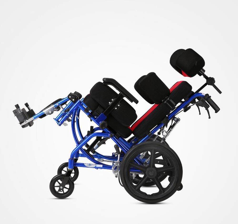 Wózek inwalidzki, dziecięce wózki inwalidzkie 26 kg transport medyczny ergonomiczny zaawansowany wygodny podłokietnik regulowane oparcia nogi 100 kg obciążenie 36 * 36 cm szerokość siedziska