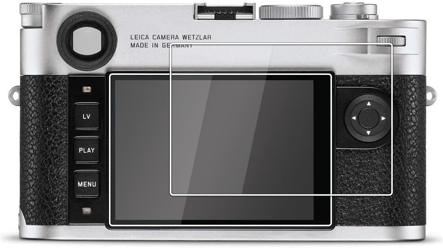 kinokoo Screen Protector for Leica M10 camera, 0.25mm 9H Hardness Tempered Glass Film for Leica M10 camera - Bubble Free& Anti-Scratch&Anti-Finger Print (2 Pack)