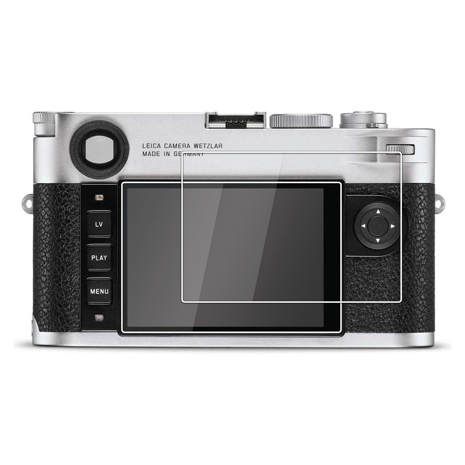 kinokoo Screen Protector for Leica M10 M10-P Camera, 0.25mm 9H Hardness Tempered Glass Film Crystal Clear Film for Leica M10 - Bubble-free/Anti-scratch(2 pack)