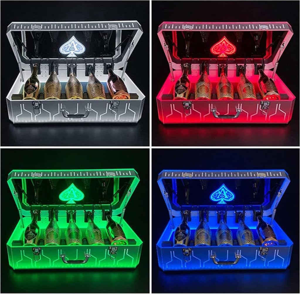 Amazon.co.jp: OLMMT シャンパンケース LEDディスプレイ