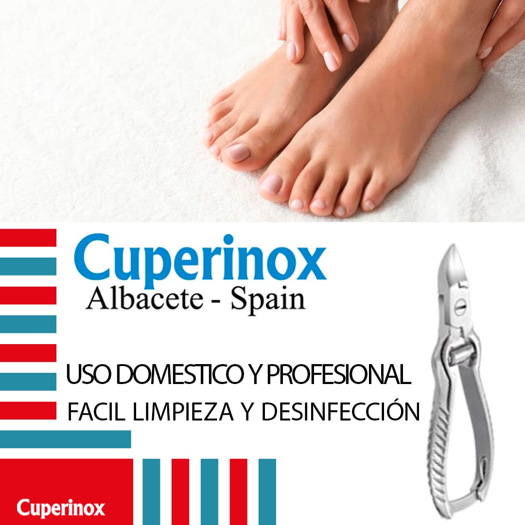Alicates para pedicura, Profesional, Cortaúñas de Pies, Acero Inoxidable, Mango Ergonómico Antideslizante, Fácil Limpieza, Con Funda, 2 Años de Garantía