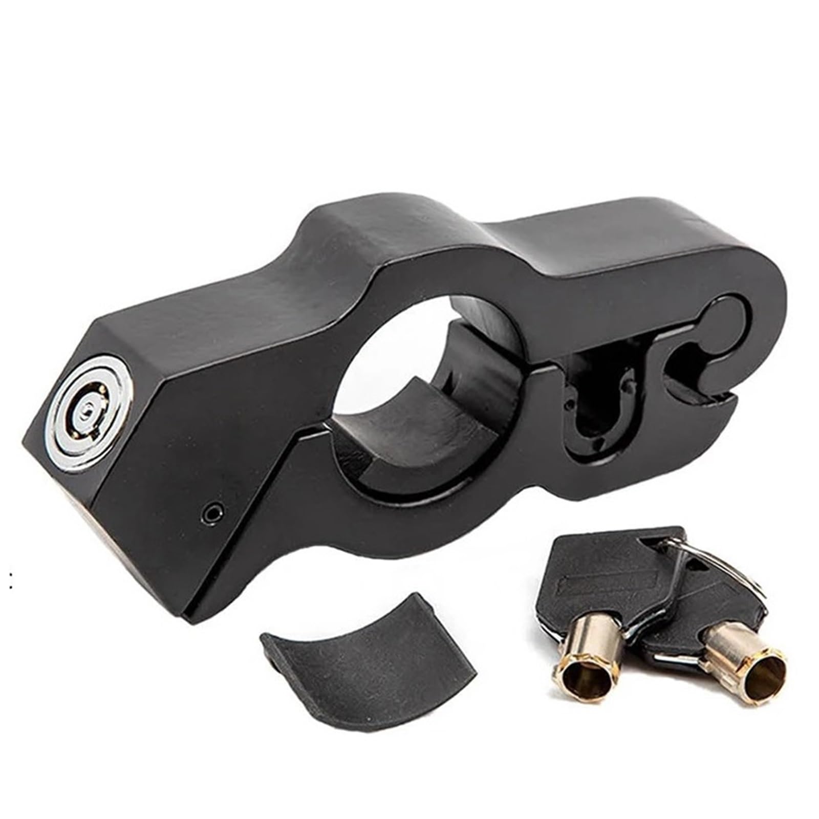 Candado Moto Cerradura antirrobo Universal para Manillar de Motocicleta: operación con un Solo Toque y Almohadillas de Goma Ajustables Candado Moto Disco