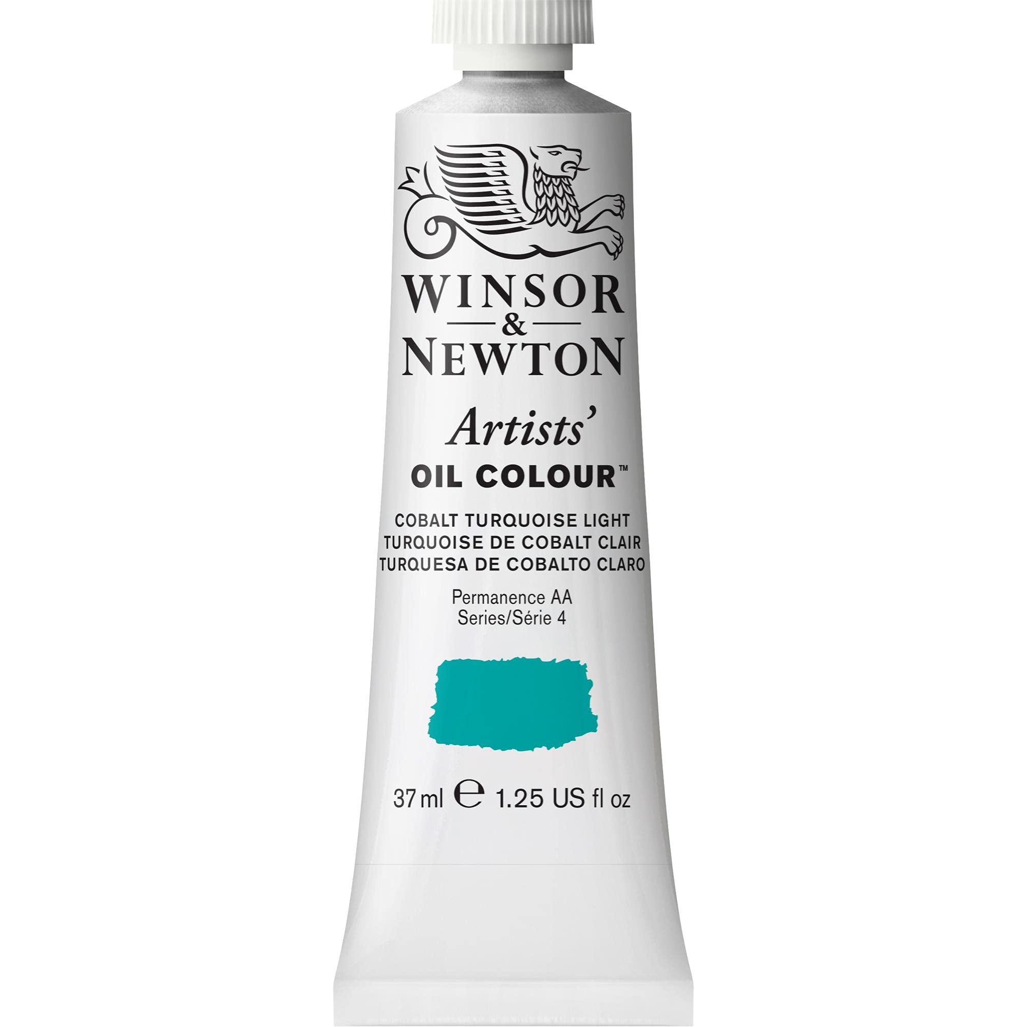 Winsor & Newton 8840355 Artists' Oil Paint, Cobalt Turquoise Light, 37ml Tube