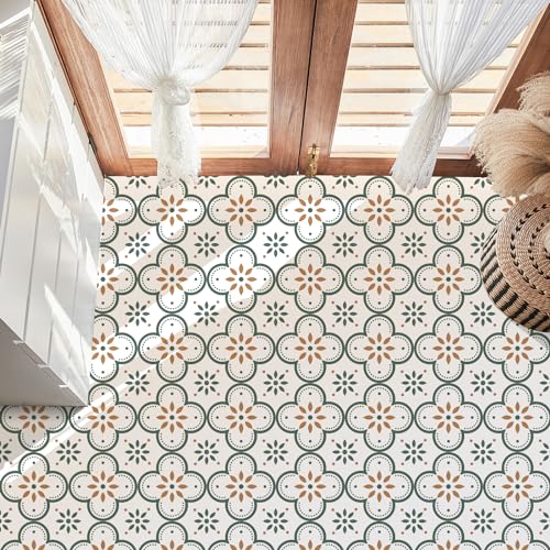 CHGCRAFT Vintage Fliesenaufkleber Set - 36 Stück Selbstklebende Apfel-Motive Für Küche & Bad