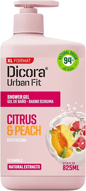 Gel de Baño Nutritivo Dicora Urban Fit Cítricos & Melocotón 825 ml