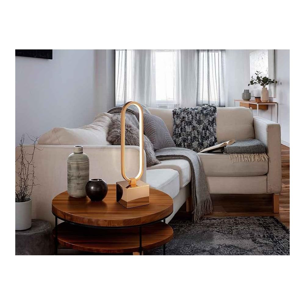 Novedad en Sobremesa led COLETTE dorada de Schuller