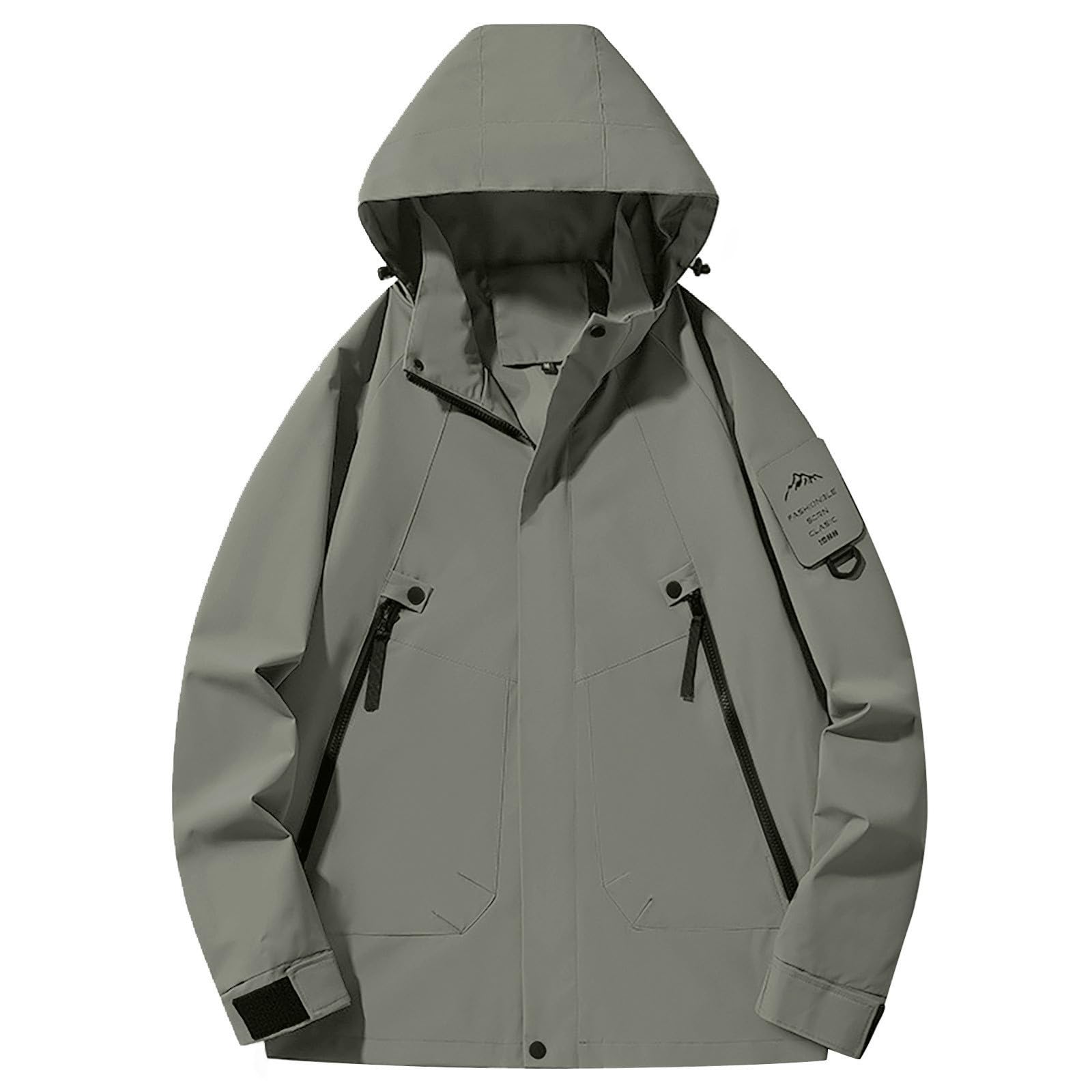Vestes de pluie pour femmes, veste de pluie légère et coupe-vent, coupe ample, tenue de randonnée avec capuche, grande taille 2026