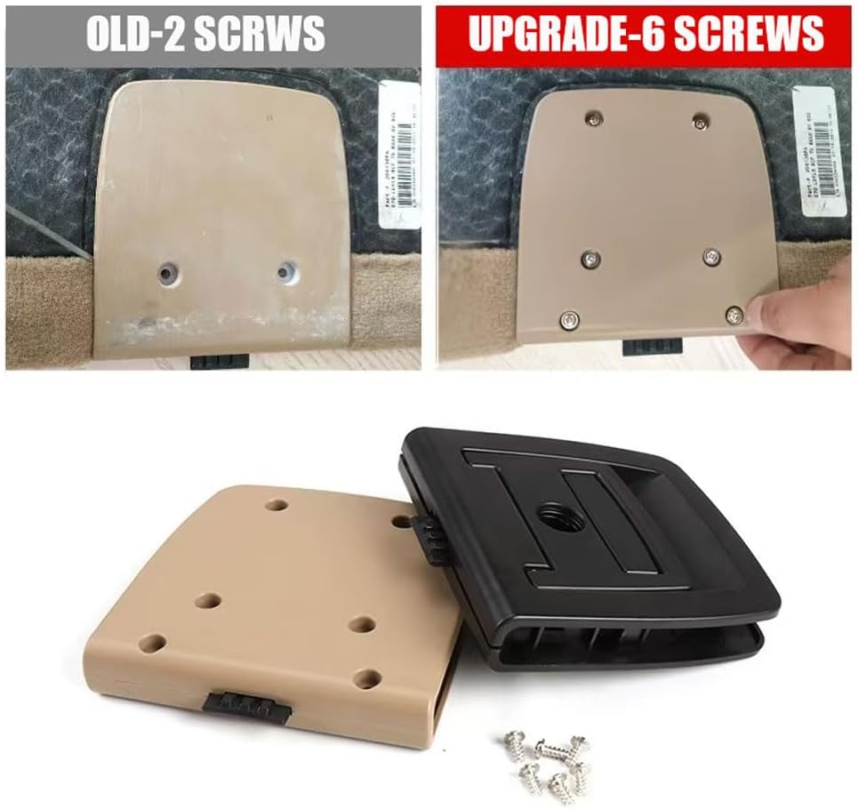 Rear Trunk Mat Carpet Handle Compatible with BMW 5 seri E60/F07/F11 2009-2016, X5 E70/F15 2006-2018, X6 E71/F16 2007-2019 Repalcement 51479120283 51476985161 (Black (Without Locking Function))
