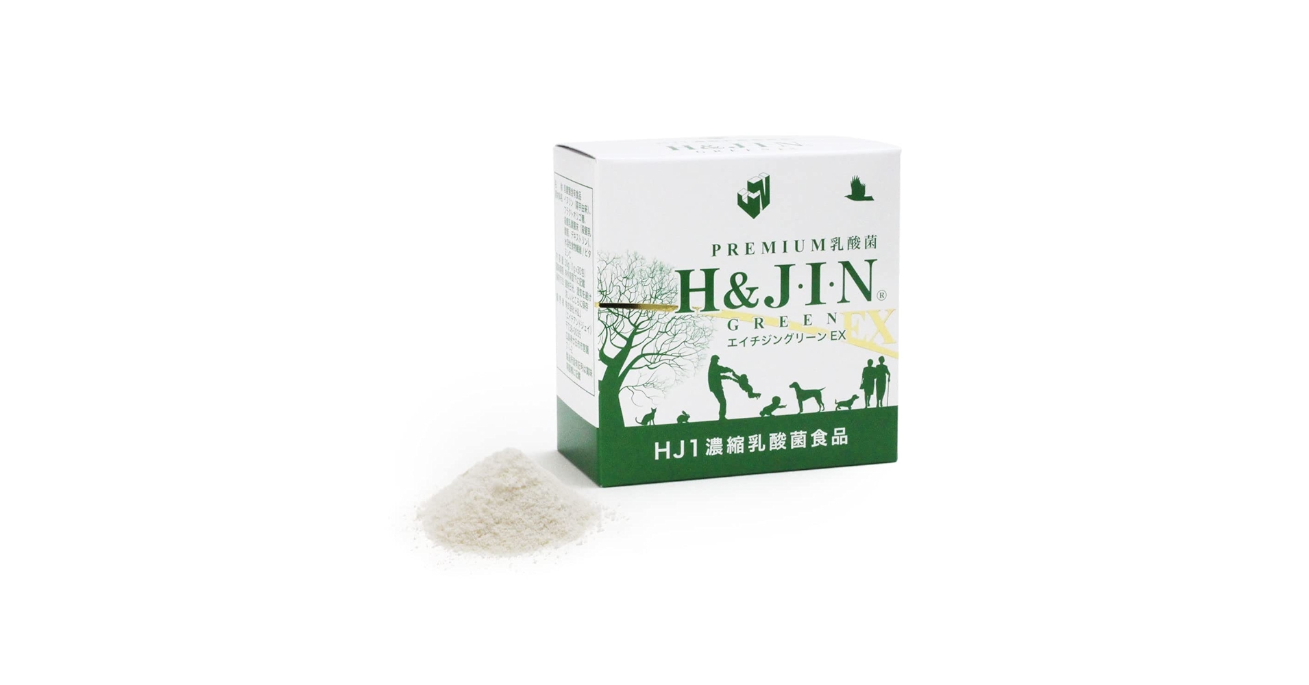 エイチジン グリーンEX 人用 225g  未開封 賞味期限 2027年2月 Amazon | Premium乳酸菌H&JIN グリーンEX 人用 30包 乳酸菌