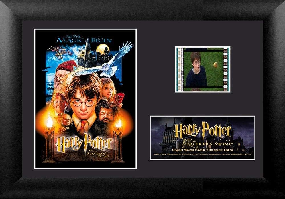 Trend Setters – Harry Potter and The Sorcerer's Stone – FilmCells 7” x 5” MiniCell Desktop Presentation – Featuring 35 mm Film Clip with Easel Stand