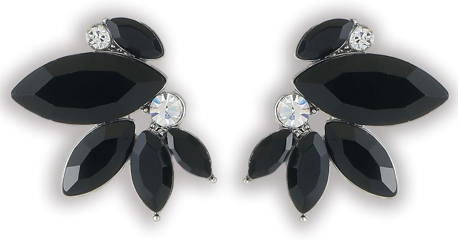 Sparkly Rhinestone Drop Earring Dainty Faux Crystal Earring Studs for Women Wedding Prom Party