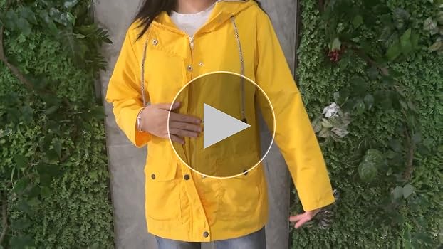 Amazon.com: KEGIRLOM Long Rain Coat for Women Waterproof